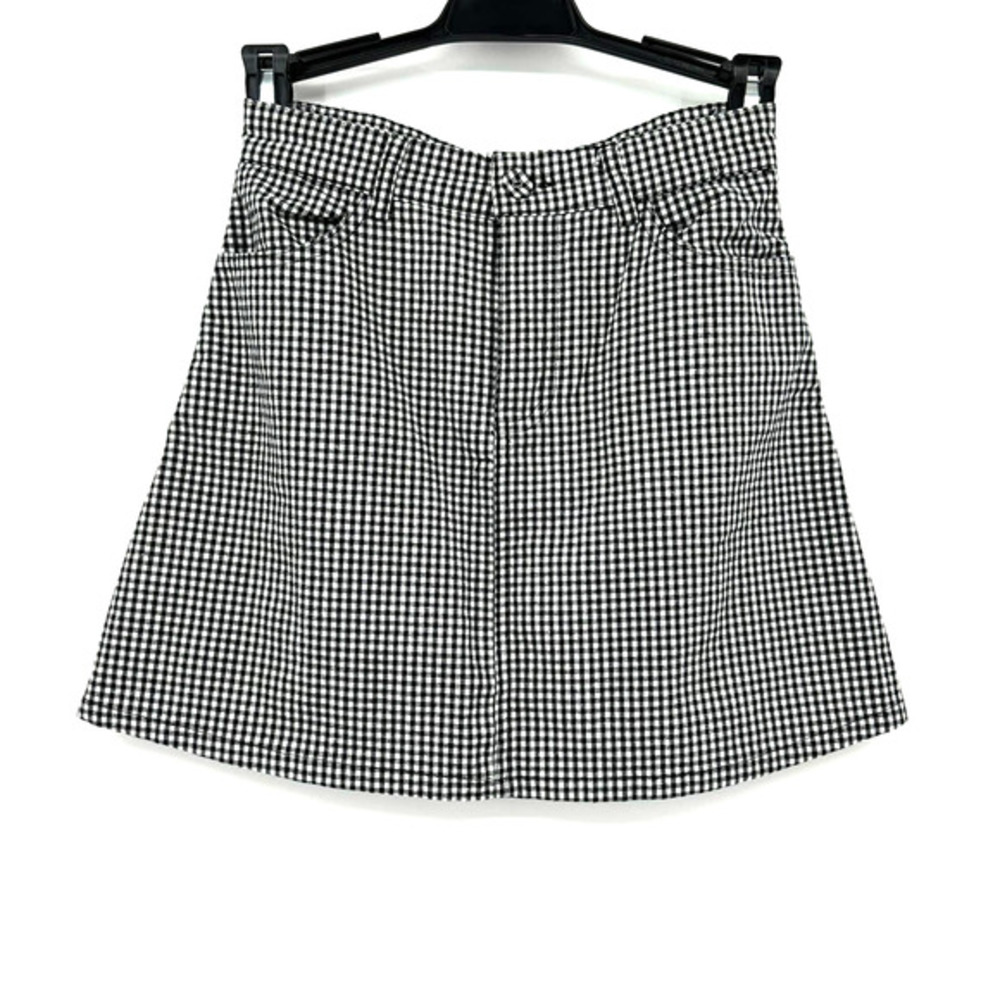 John Galt one size fits most/all black white gingham print plaid mini skirt - Picture 1 of 4